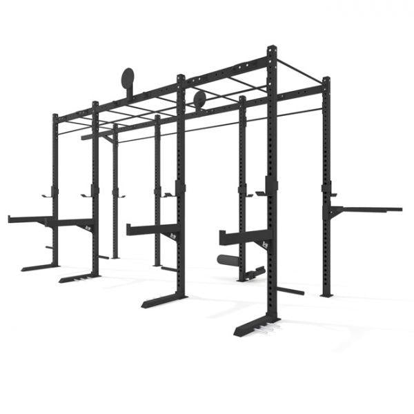 14 ft x 4 ft x 9 ft Free Standing Monkey Bar Rig (4 Stations)
