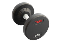 York Medial Grip Pro Dumbbell Rubber Coated Single - 5 to 125 lbs