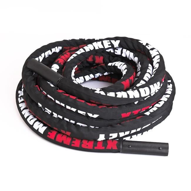 Undulation Rope Premium Rope 50í, 1.5 in thick with Sleeve (Black)