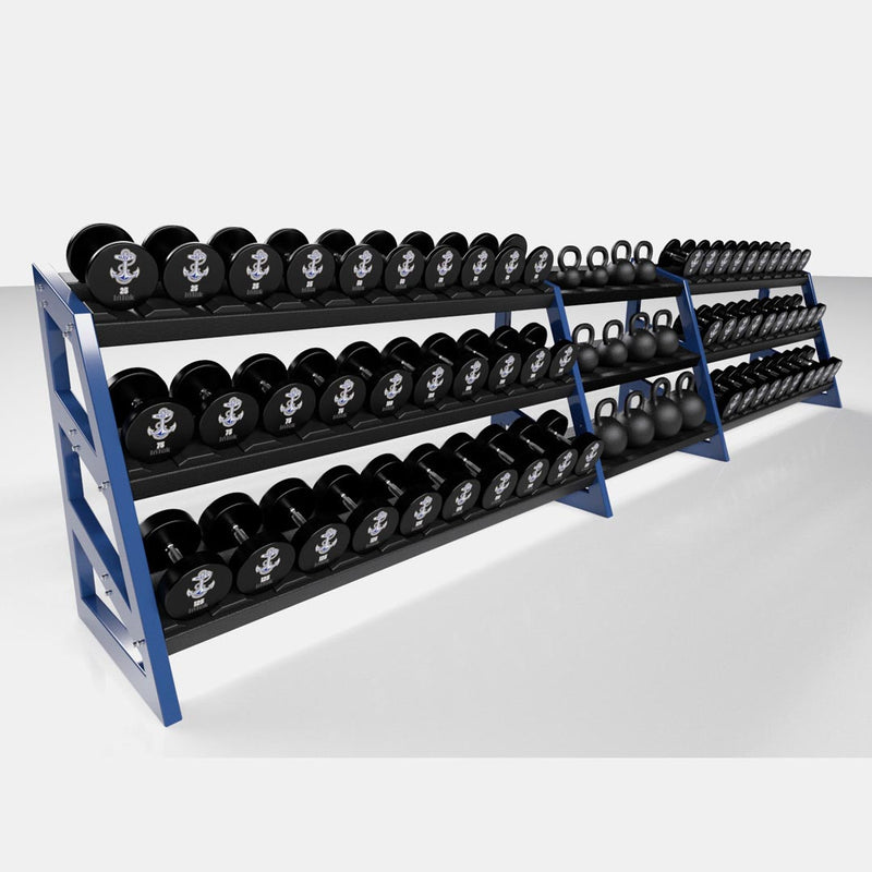 55” 3 Tier Dumbbell Rack
