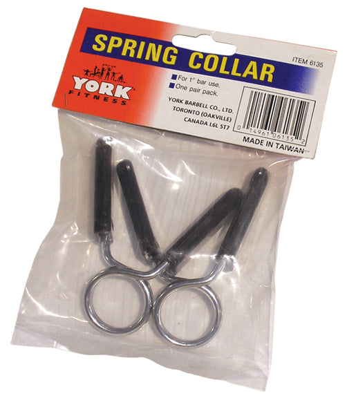 York 1" Regular Rubber Grip Spring collars