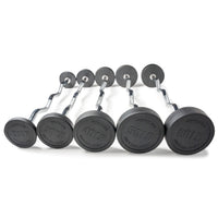 Torque Rubber Pro-Style Ez Curl Fixed Barbell