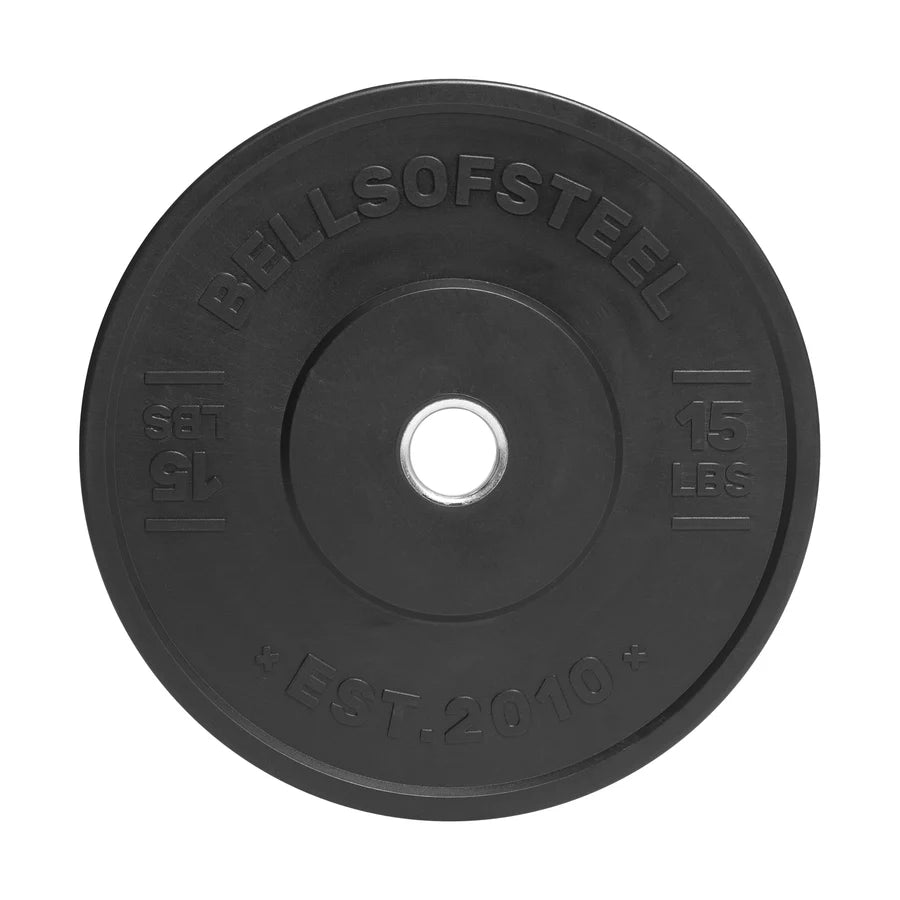 Bells of Steel Dead Bounce All Black Bumper Plates (Pairs)