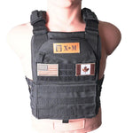 XM Fitness Tactical Weighted Vest BLACK
