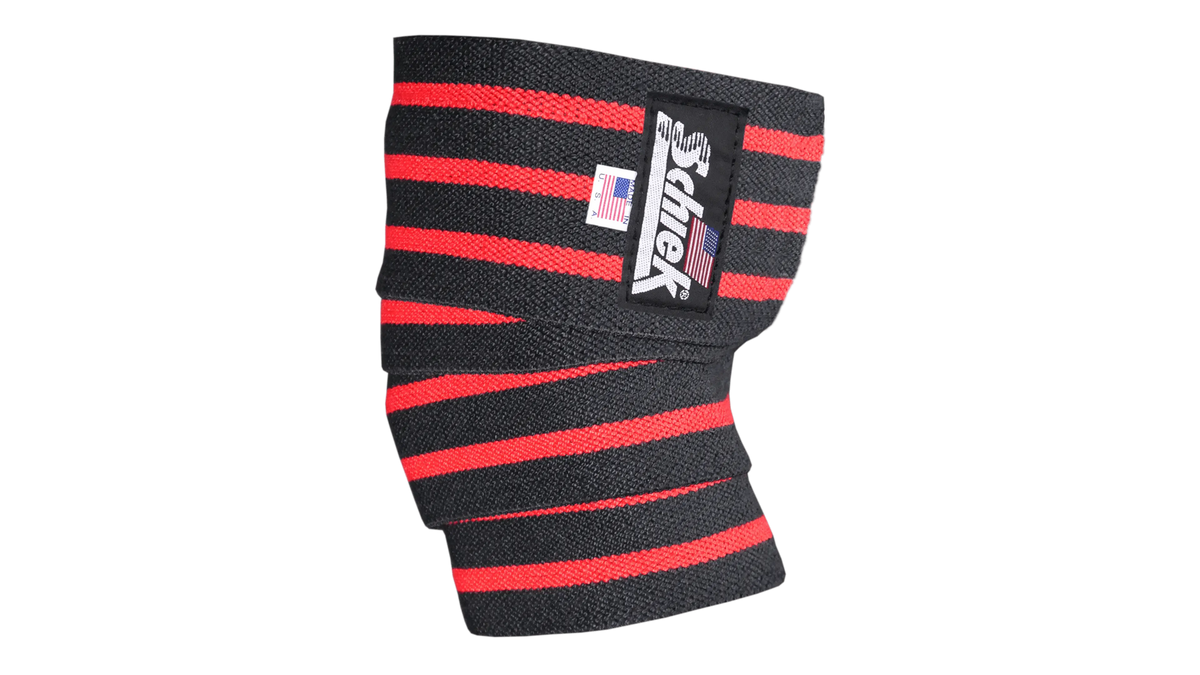 Schiek 78'' Heavy Duty Knee Wraps Black