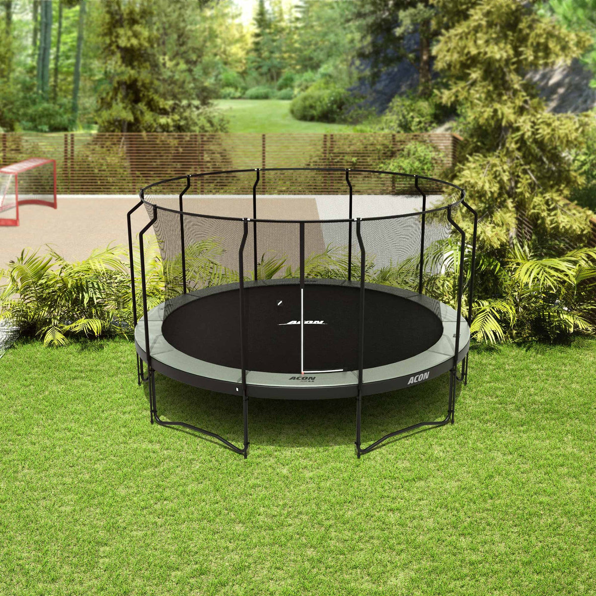 ACON 15ft Round Trampoline with Premium Enclosure