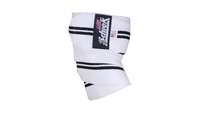 Schiek 52” Heavy Duty Elbow Wraps w/ Velcro Closure - White