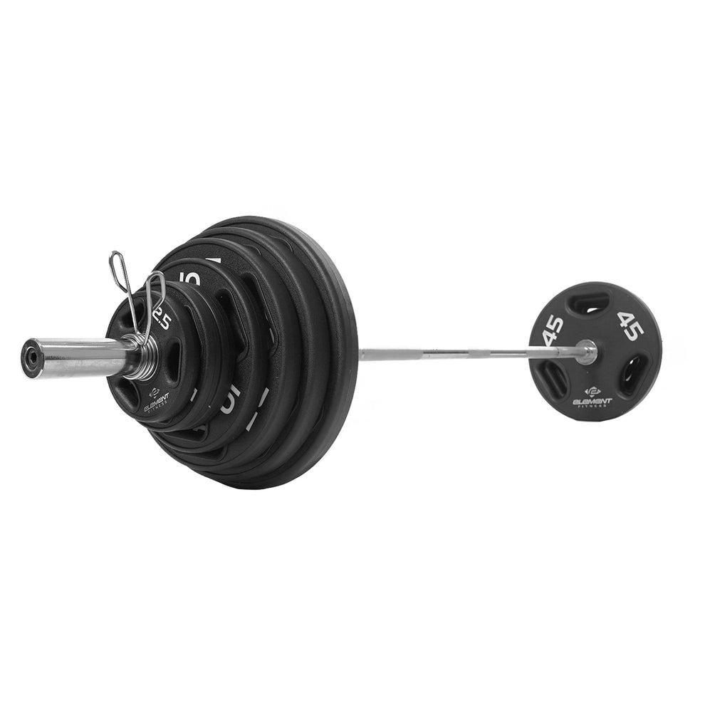 Element Virgin Rubber Olympic Plate & Bar Set - 300lb