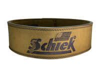 Schiek Leather Lever Competition Power Lifting Belt - Green/Gold