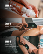 SideKick Curve Muscle Scraper Kit with Gel & Case