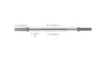 York 5ft Olympic Chrome Bar
