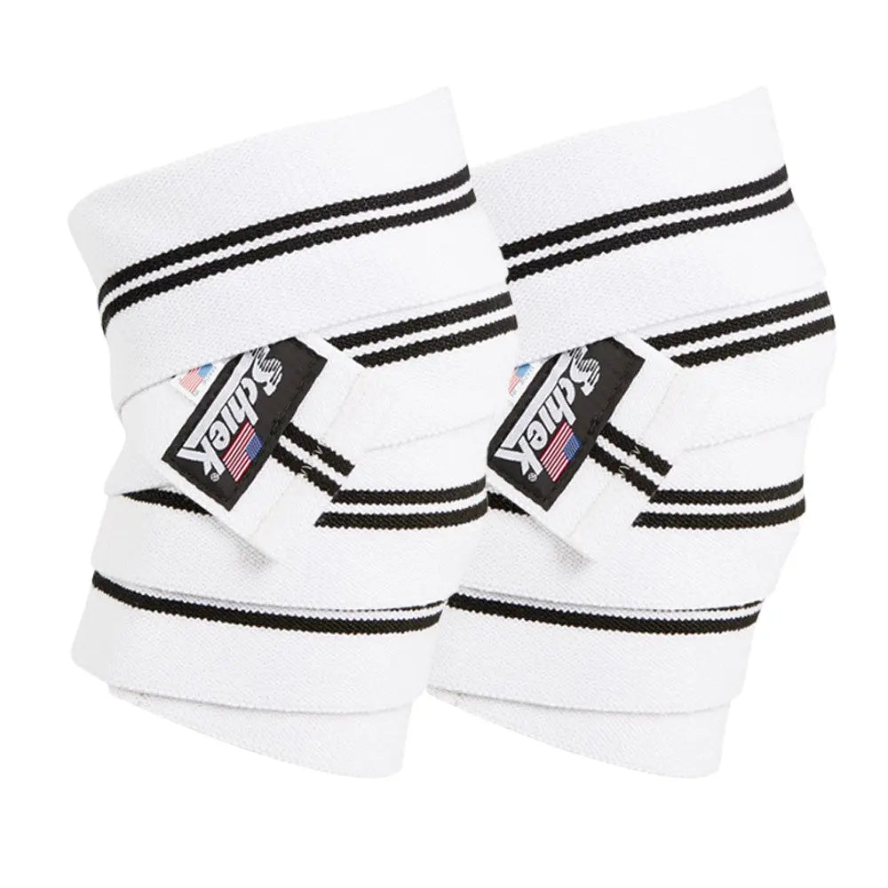 Schiek 78'' Heavy Duty Knee Wraps White