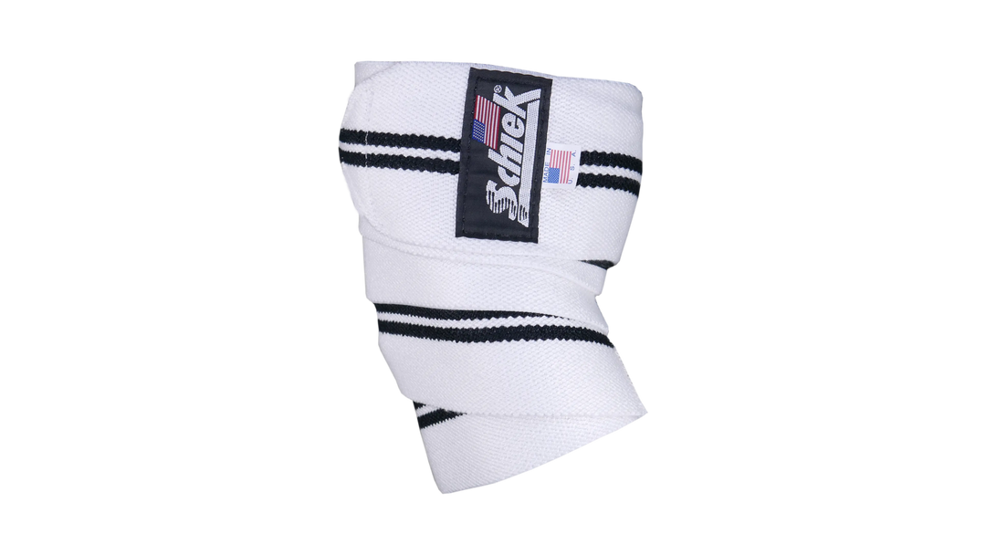 Schiek 78'' Heavy Duty Knee Wraps White