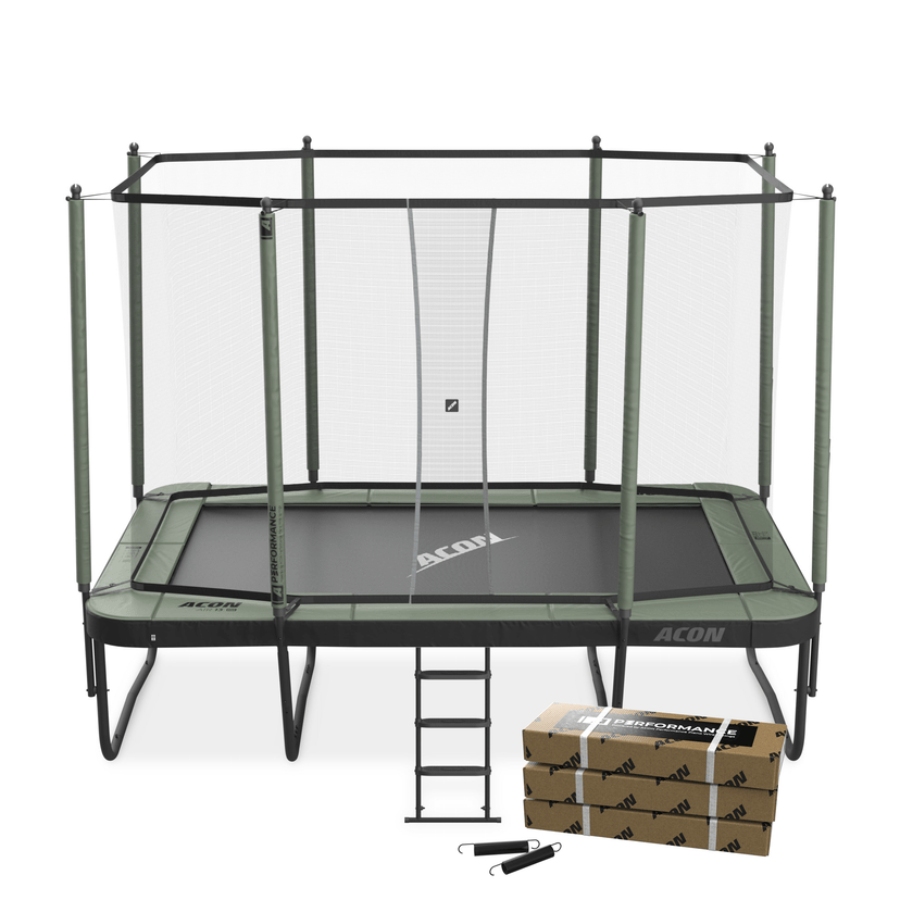 ACON 13 Sport HD Performance Rectangular Trampoline with Enclosure