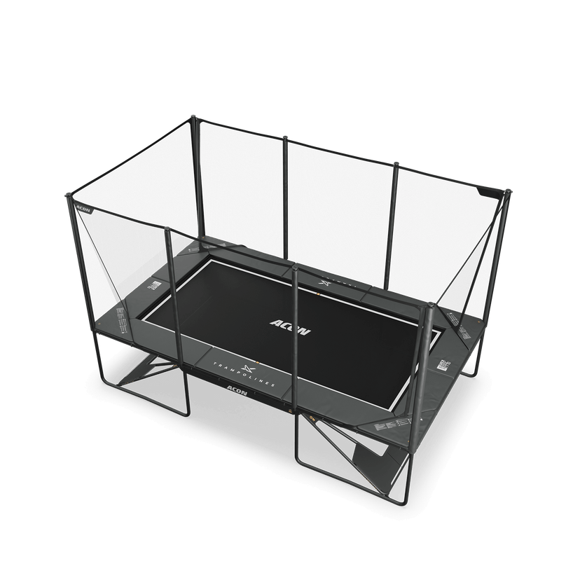 Acon X 17ft Trampoline with Enclosure - Black or Grey