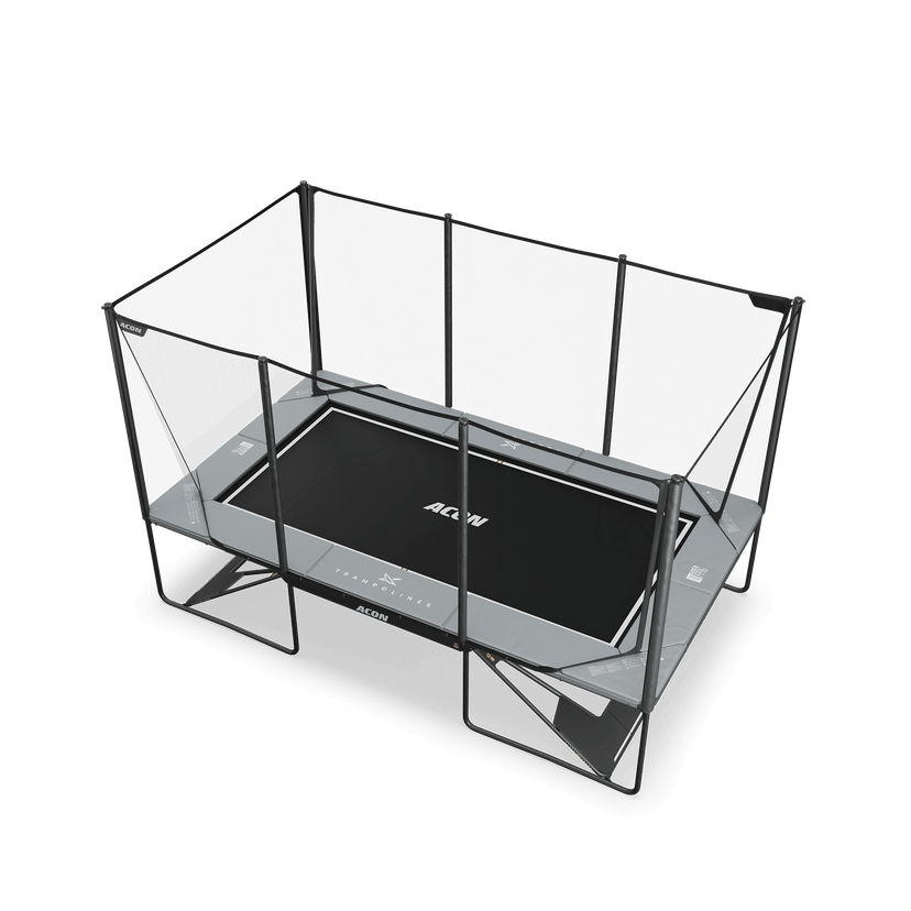 Acon X 17ft Trampoline with Enclosure - Black or Grey