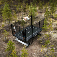 Acon X 17ft Trampoline with Enclosure - Black or Grey