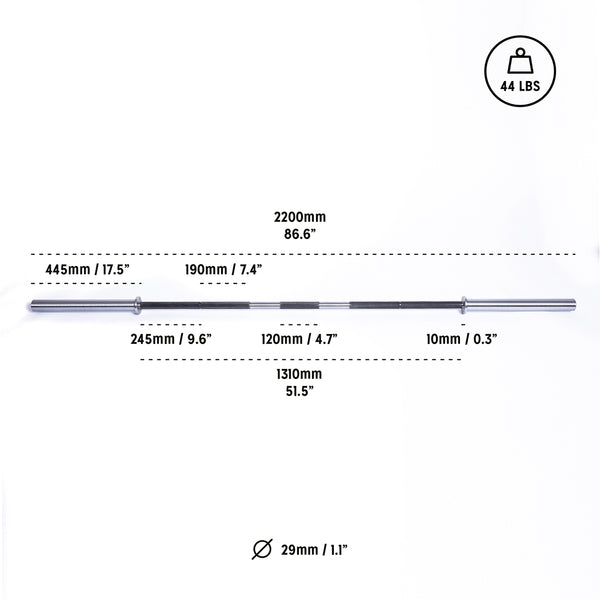 Barenaked Powerlifting Bar 2.0