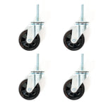 Iron Bull Swivel Caster Wheels - Set of 4 for 3-Tier Rack
