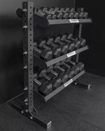 Iron Bull HDR Hex Dumbbell/Kettlebell Rack 42" | 3-Tier
