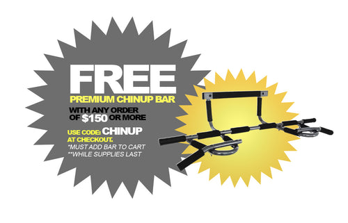 FREE Platinum chinup bar with orders over $150