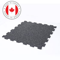 Gorilla 24" x 24" x 8mm Commercial Interlocking Rubber Tile Speckle