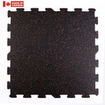 Gorilla 24" x 24" x 8mm Commercial Interlocking Rubber Tile Assorted Colours