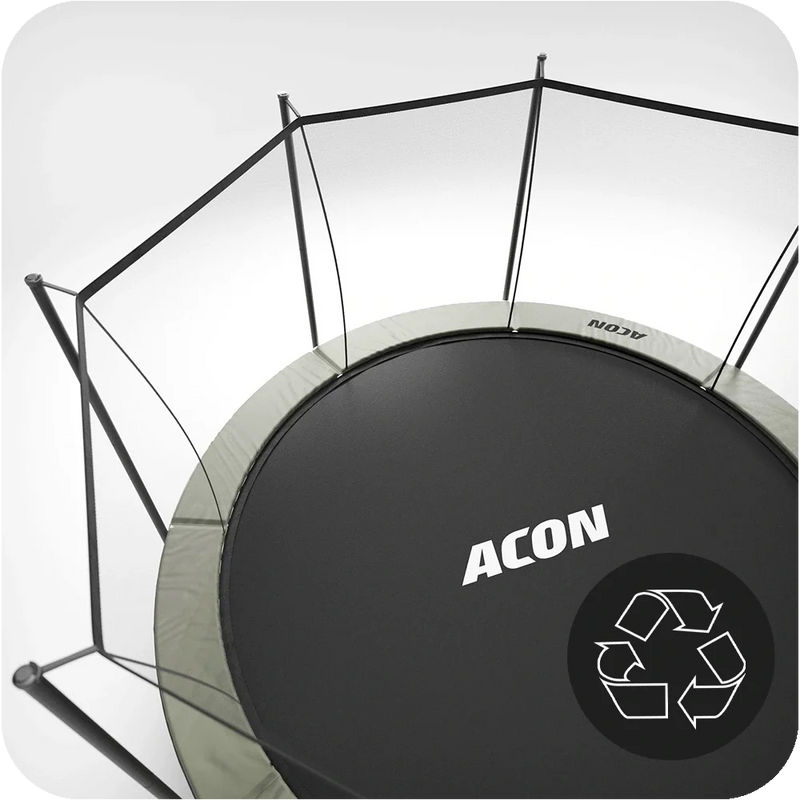 ACON Air 14ft Round Trampoline with Safety Net and Ladder GEN 2.0