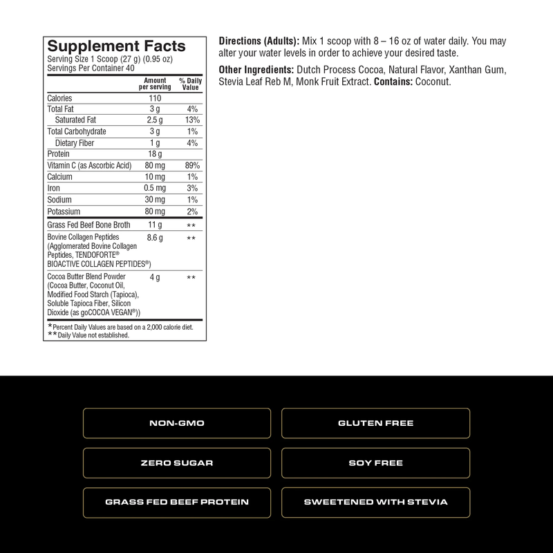 Spoken Grass Fed Whey Protein Chocolate 880g
