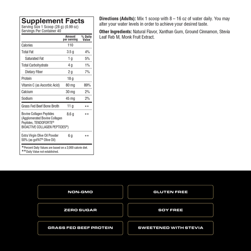 Spoken Grass Fed Whey Protein Vanilla 840g