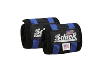 Schiek 12'' Heavy Duty Wrist Wraps - Blue