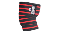 Schiek Heavy Duty Knee Wraps - Black & Red