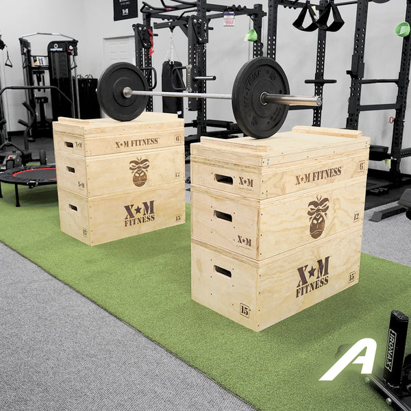 Wooden Jerk Block Pair (Includes 6 inch, 12 inch, 15 inch)