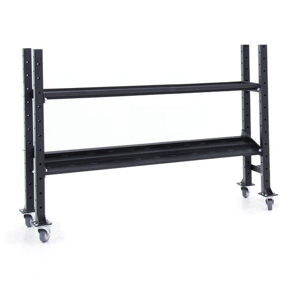 XM FITNESS 2 Tier Kettlebell/Dumbbell Storage Rack - 6ft