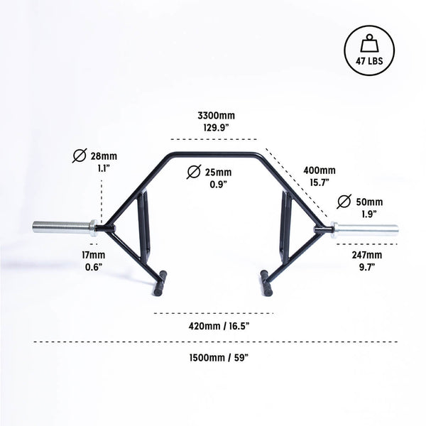 Open Trap Bar / Hex Bar 3.0 - Rotating Sleeves