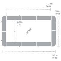 ACON 16 Sport HD Rectangular Trampoline with Enclosure