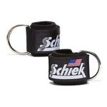 Schiek Black Ankle Straps (Pair)