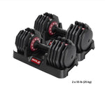 SOLE Adjustable Dumbbell 10–55 lb Set
