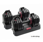 SOLE Adjustable Dumbbell 5–80 lb Set