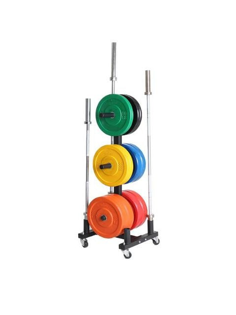 Olympic Bumper Plate Holder with Wheels