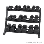 XM 3-Tier Dumbbell Storage Rack (Holds 5-50)