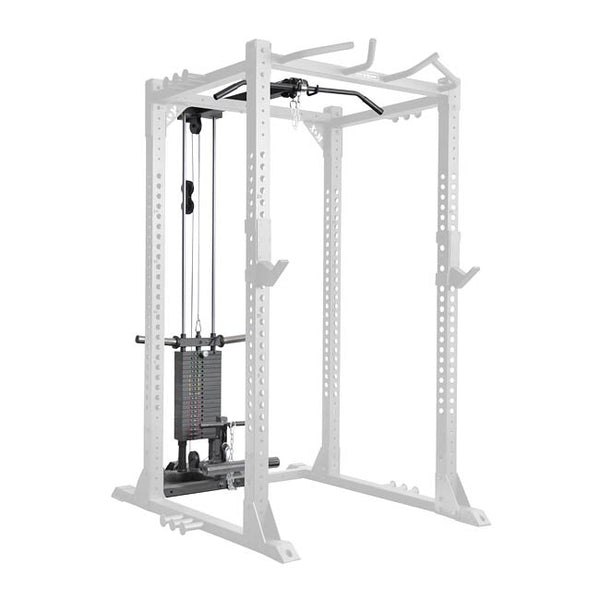 Infinity Rack Lat Pull Down and Weight Stack