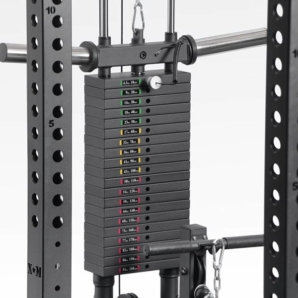 Infinity Rack Lat Pull Down and Weight Stack