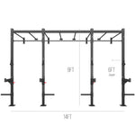 XM Academy Series Wall Mounted Monkey Bar Rig (2 Stations)